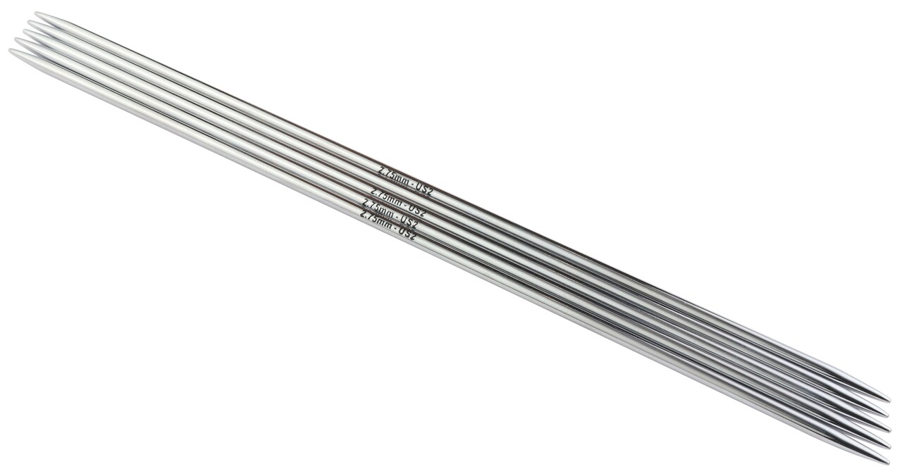 KnitPro-Nova Cubics Double Point Knitting Needles 6"-Size 2/2.75mm